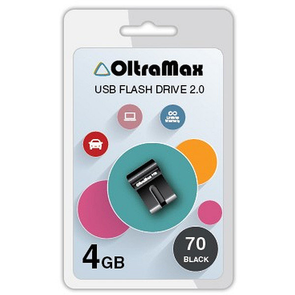 USB Flash 4GB Oltramax OM 70 черный