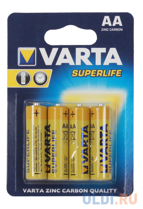 Батарейка Varta Superlife AA бл.4
