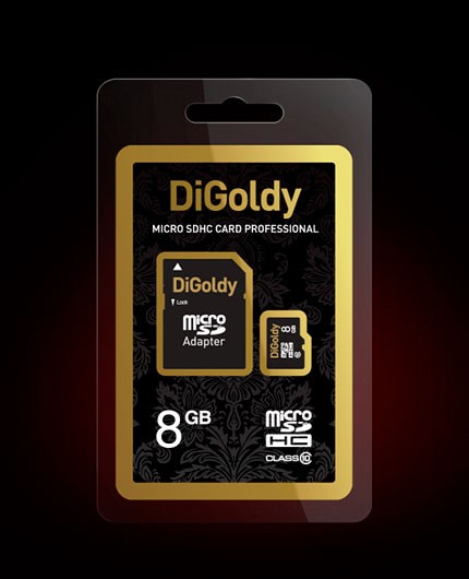 Карта памяти MicroSDНC Digoldy 8Gb +