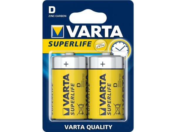 Батарейка Varta Superlife D бл.2