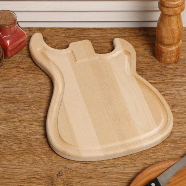 Доска разделочная деревянная "Гитара"