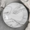 Тарелка десертная «Мрамор»,19 см,цвет серый