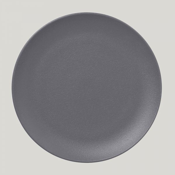 Тарелка NeoFusion Stone круглая плоская, 24 см (серый цвет)
