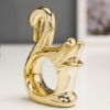 Кольцо для салфеток Лебедь золото 14044