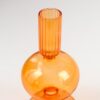 Подсвечник стекло на 1 свечу "Сомма" прозрачный оранж 15х7х7 см 13562