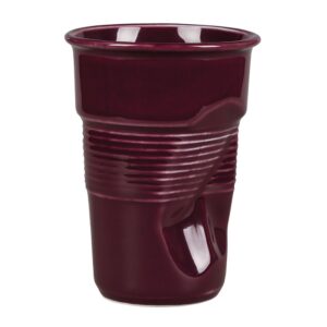 Чашка для латте Barista "мятая" 290 мл фиолетовая, h 11,5 см